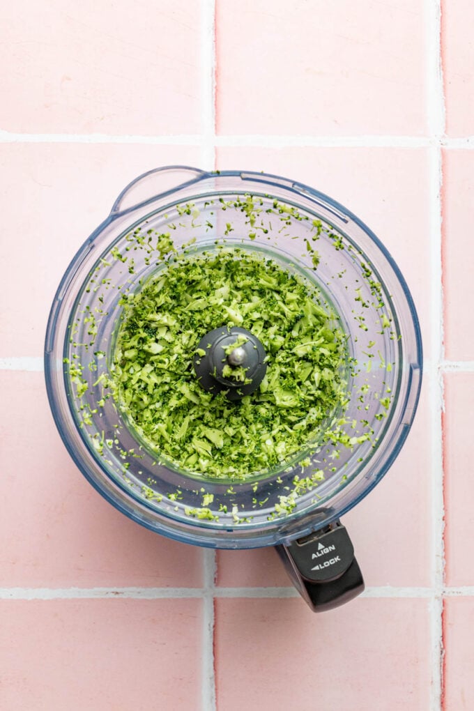 broccoli rice in food processor