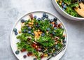 Fresh Blueberry and Kale Salad with Almonds