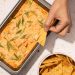 Vegan Baked Buffalo Chicken Dip with Artichokes