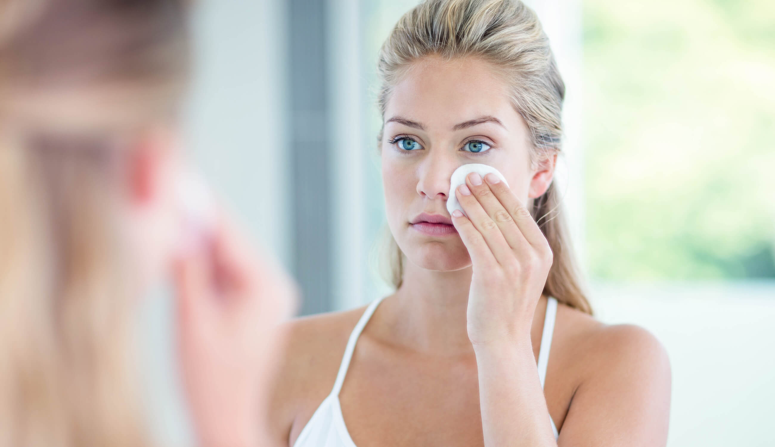 Woman Washing Face