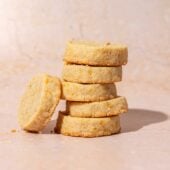 stack of shortbread cookies