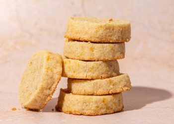 Tender Cardamom Orange Shortbread