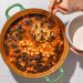 Baked Brothy White Beans with Fresh Kale