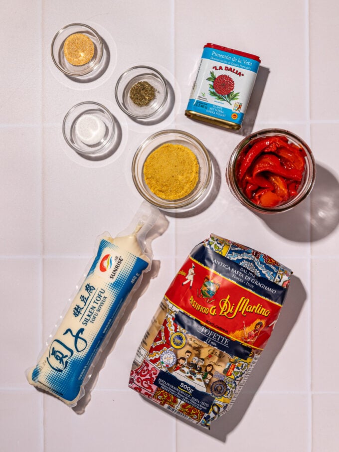 silken tofu pasta sauce ingredients