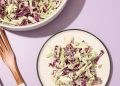 15 Minute Crunchy Vegan Coleslaw and Dressing