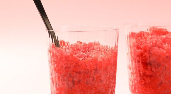 Unbelievably Good Fresh Strawberry Granita