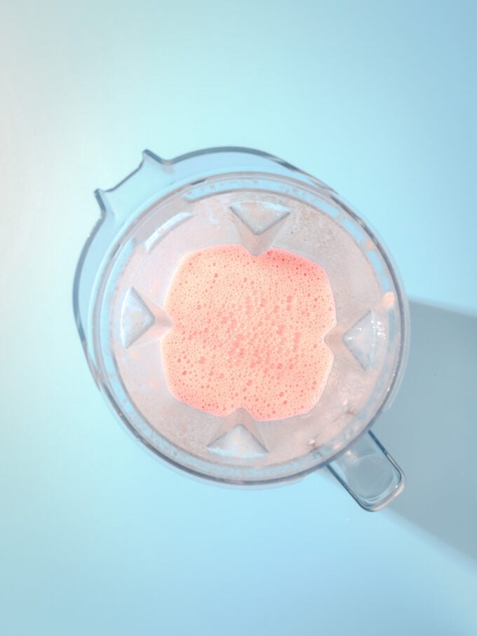 Strawberry Watermelon Smoothie in blender