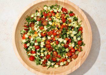 Chopped Summer Vegetable Salad with Zucchini