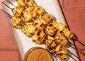 20 Minute Tofu Skewers with Peanut Sauce