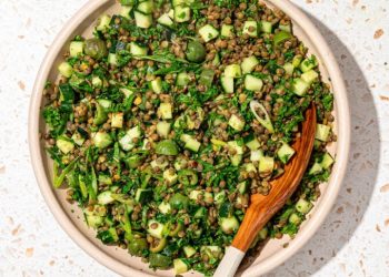 20 Minute Cold Lentil Salad with Herbs