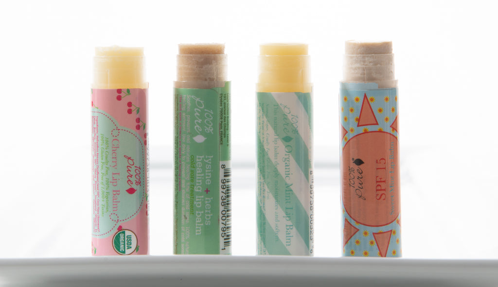 100% PURE Lip Balms