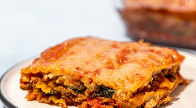 Hearty Vegan Lasagna with Vegan Ground